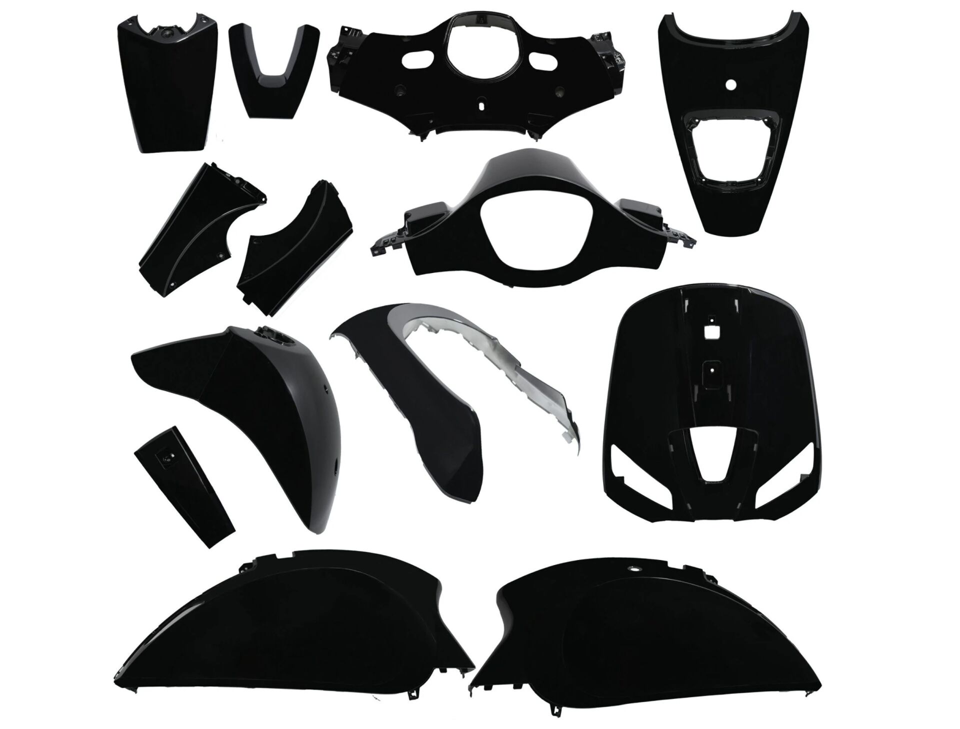 SCOOTER WİNG 50 KAPORTA SETİ SİYAH 13 PARÇA