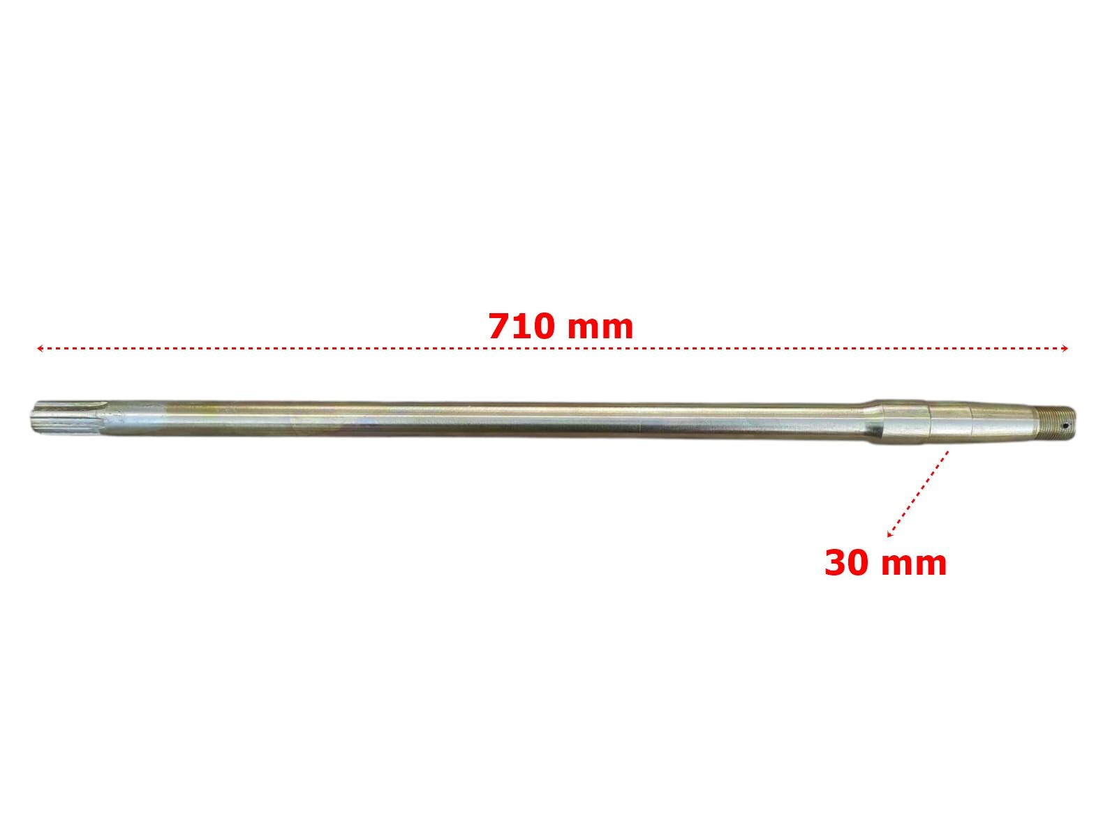 ATV YUKİ UTV 400 AKS DİFRANSİYELLİ 710 mm BİLYA YATAĞI 30 mm 6 FREZE KAMALI ÖM