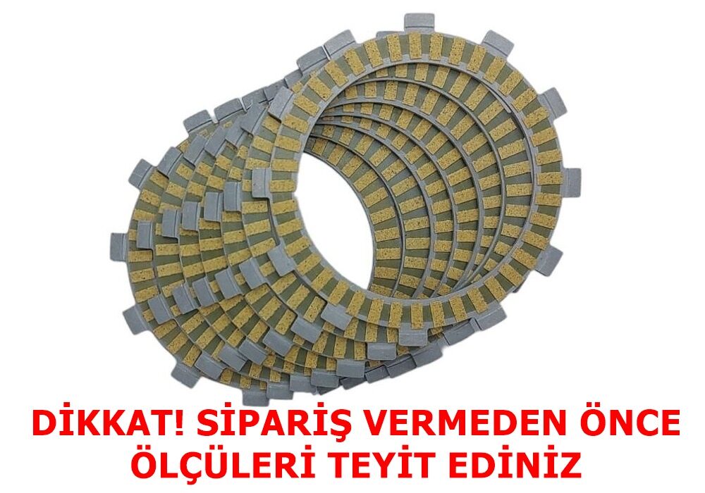 CF NK250 DEBRİYAJ BALATASI 7 Lİ (2022 ÖNCESİ) 12T 95-120-134 mm
