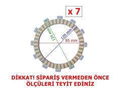 CF NK250 DEBRİYAJ BALATASI 7 Lİ (2022 ÖNCESİ)