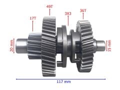 ATV HSK-X CAZADOR ŞANZIMAN GERİ VİTES YÖN DİŞLİ SETİ