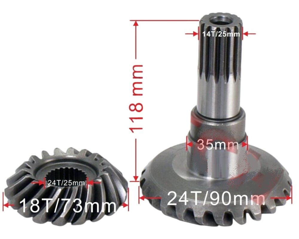 ATV CF-TRL-TRC ÇIKIŞ DİŞLİ SETİ 18-24T  çıkış dişli seti