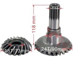ATV CF-TRL-TRC ÇIKIŞ DİŞLİ SETİ 18-24T  çıkış dişli seti