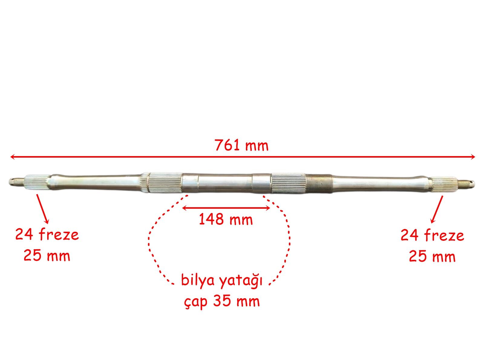 ATV KUBA HUSSAR 220T ARKA AKS MİLİ